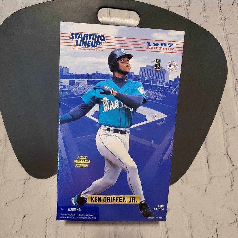 💙NIB Vintage 1996 Ken Griffey Jr Seattle Mariners 12" Posable Figure